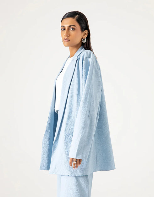 OVERSIZED TEXTURED BLAZER